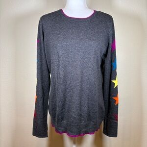 WYSE London 100% Cashmere Gray Sweater Size Medium